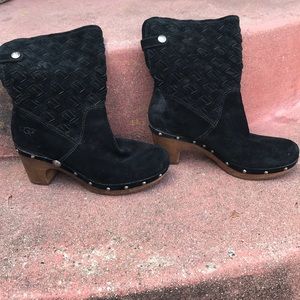 Foldover clog boot Ugg leather